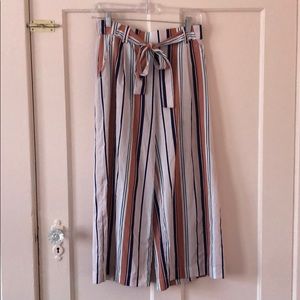 Zara Pastel Striped Culottes